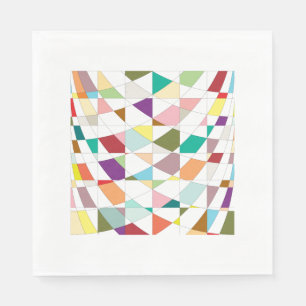Serviette En Papier Tapisserie aux couleurs Abstraites