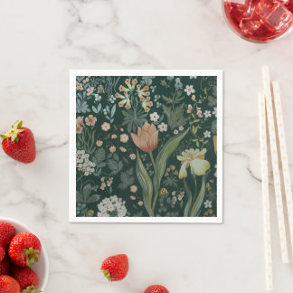 Serviette En Papier Tapisserie vintage de prairie