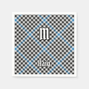Serviette En Papier Tartan à carreaux du clan Haig