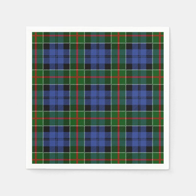 Serviette En Papier Tartan de Colquhoun de clan (Devant)