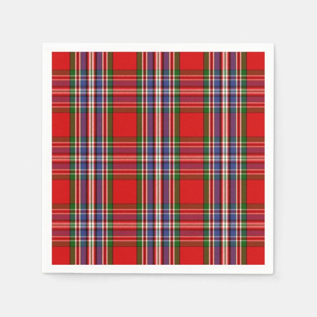 Serviette En Papier Tartan de MacFarlane de clan (Devant)