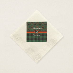 Serviette En Papier Tartan d'écossais de plaid de clan de Gunn