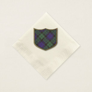 Serviette En Papier Tartan d'écossais de plaid de clan de Mackay
