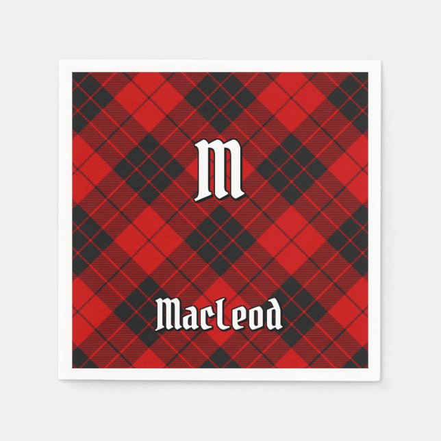 Serviette En Papier Tartan du clan Macleod de Raasay (Devant)