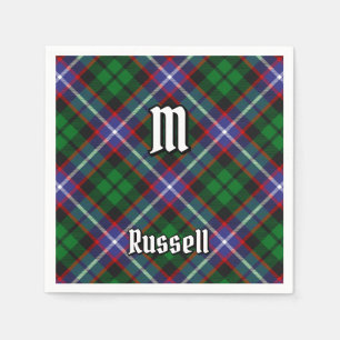 Serviette En Papier Tartan du clan Russell