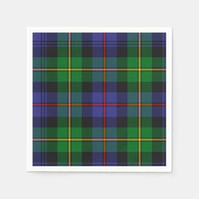 Serviette En Papier Tartan écossais (Devant)