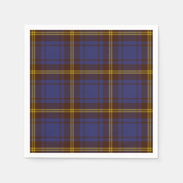 Serviette En Papier Tartan irlandais du comté de Sligo (Devant)