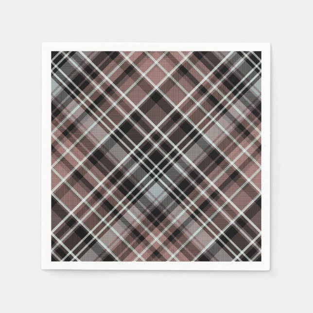 Serviette En Papier Tartan plat classique (Devant)
