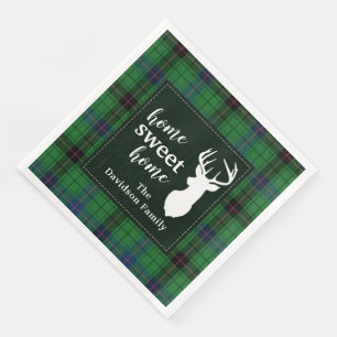 Serviette En Papier Tartan Rustic Retro Davidson Plaid Holiday