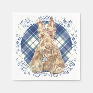 Serviette En Papier Tartan Wheaten Scottie