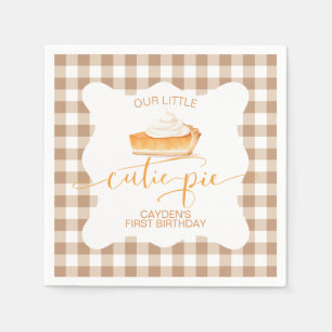 Serviette En Papier Tarte au potiron Cutie Pie carreau d'automne Premi