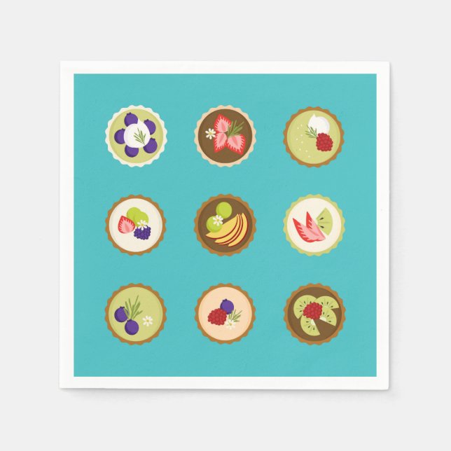 Serviette En Papier Tartes aux fruits (Devant)