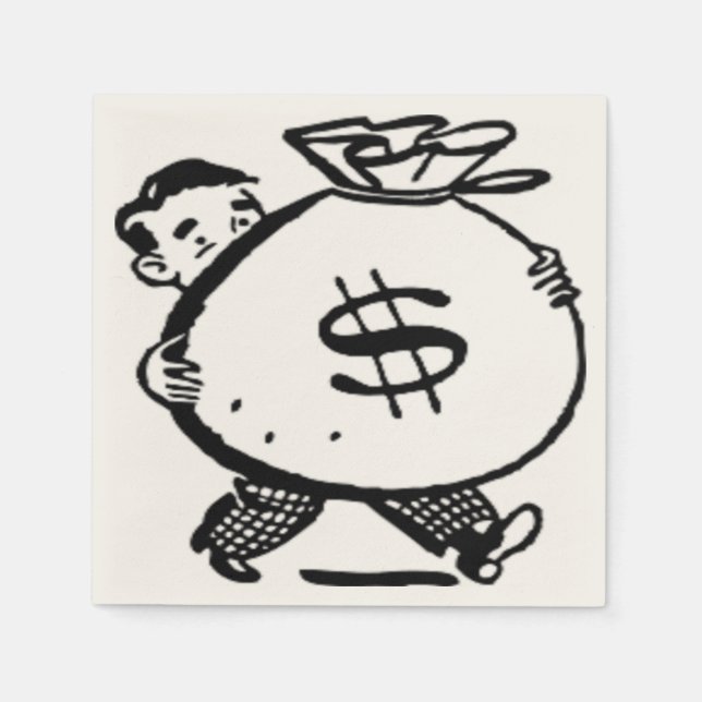 SERVIETTE EN PAPIER T'AS DE L'ARGENT ? (Devant)