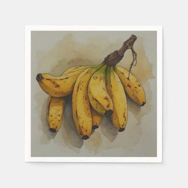 Serviette En Papier Tas frais de bananes (Devant)