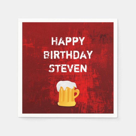 Serviette En Papier Tasse De Biere De Joyeux Anniversaire Sur L Abrege Zazzle Fr Serviette En Papier Tasse De Biere De Joyeux Anniversaire Sur L Abrege Zazzle Fr