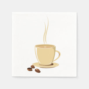 Serviette En Papier Tasse de café