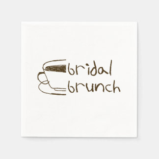 Serviette En Papier Tasse de café fantaisiste pour brunch de mariage D