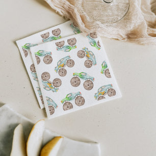 Serviette En Papier Tasse en papier de camions monstres amusants