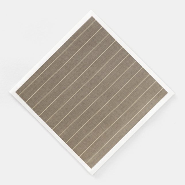 Serviette En Papier Taupe classique avec bande (Coin)