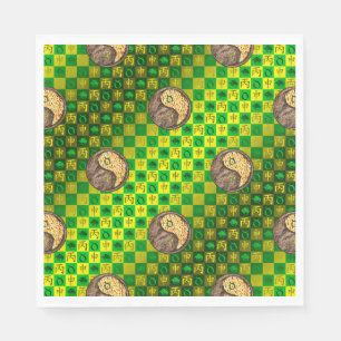 Serviette En Papier Taureau & Singe de feu