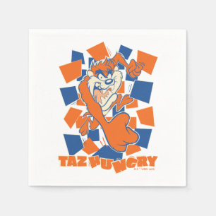 Serviette En Papier TAZ™ Hungry Smashing Through Checker