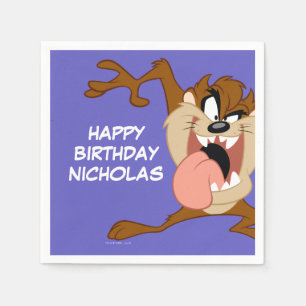 Serviette En Papier TAZ   Sticking his Tongue Out