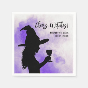 Serviette En Papier Tchin Sorcières Halloween Enterrement de Vie de Je