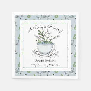 Serviette En Papier Tea Cup Tea Party Baby shower serviettes