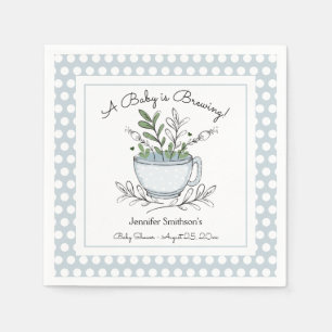 Serviette En Papier Tea Cup Tea Party Baby shower serviettes