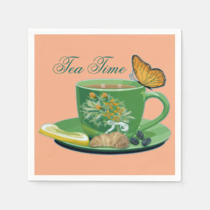 Serviette En Papier Tea Time Cup & Saucer serviettes