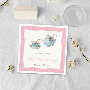 Serviette En Papier Teacups Baby shower Tea Party
