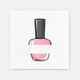 Serviette En Papier Technicien d'ongles polonais Manicuriste de couleu