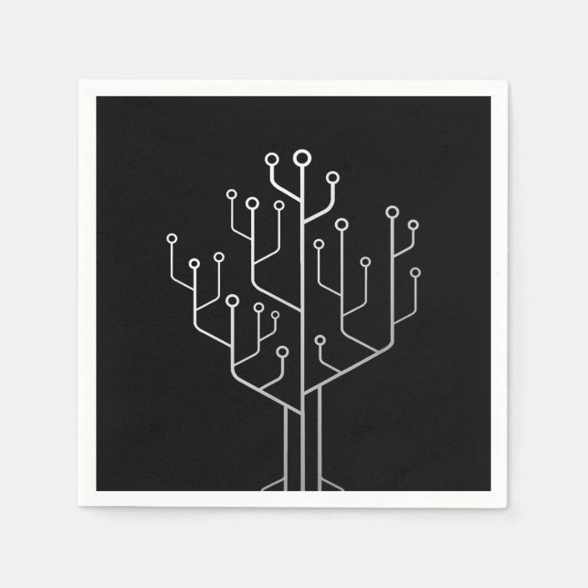 Serviette En Papier Technique du programmeur programmeur de l'arbre de (Devant)