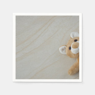 Serviette En Papier Teddy Bear sur Faux Marble