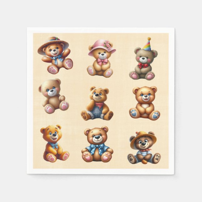 Serviette En Papier Teds (Devant)