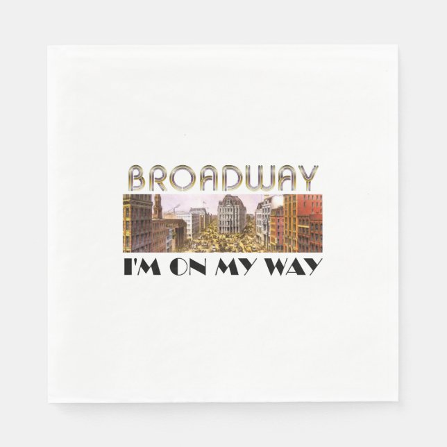 Serviette En Papier TEE Broadway Star (Devant)