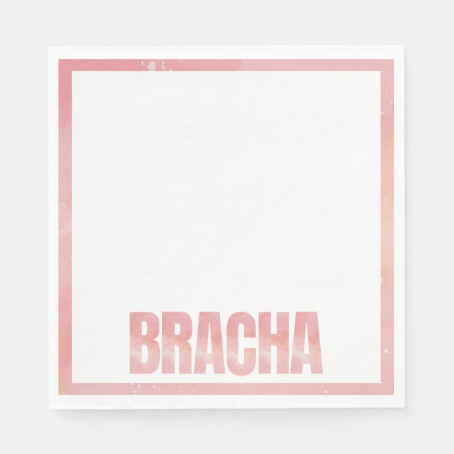 Serviette En Papier Tee teinture bas mitzva anniversaire Napkin1 (Devant)