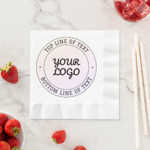 Serviette En Papier Télécharger le logo et le texte personnalisé Ros