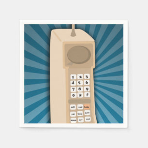 Serviette En Papier Téléphone portable en brique drôle