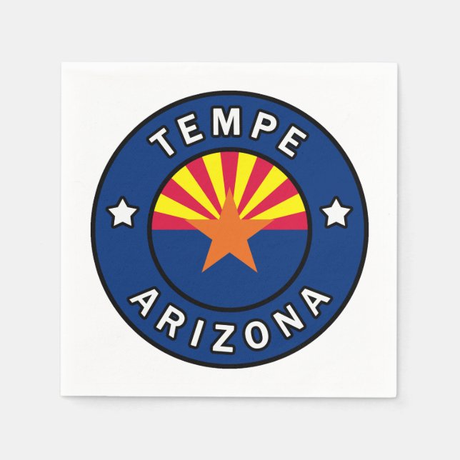 Serviette En Papier Tempe Arizona (Devant)