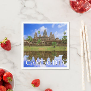 Serviette En Papier Temple d'Angkor Wat Kampuchea, Cambodge