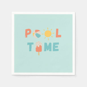 Serviette En Papier temps de la piscine. Serviettes et fournitures