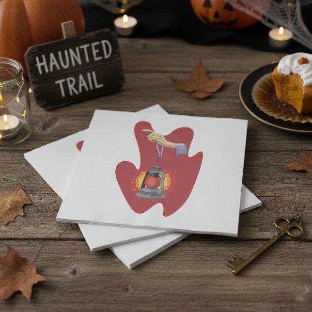 Serviette En Papier Tenant Une Lanterne (Créateur téléchargé)