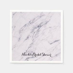 Serviette En Papier Tendance Moderne Marbre Élégant Mariage Fête