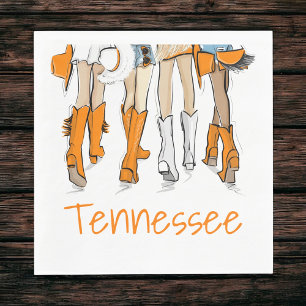 Serviette En Papier Tennessee Tailgate Girls Cocktail Jour de match