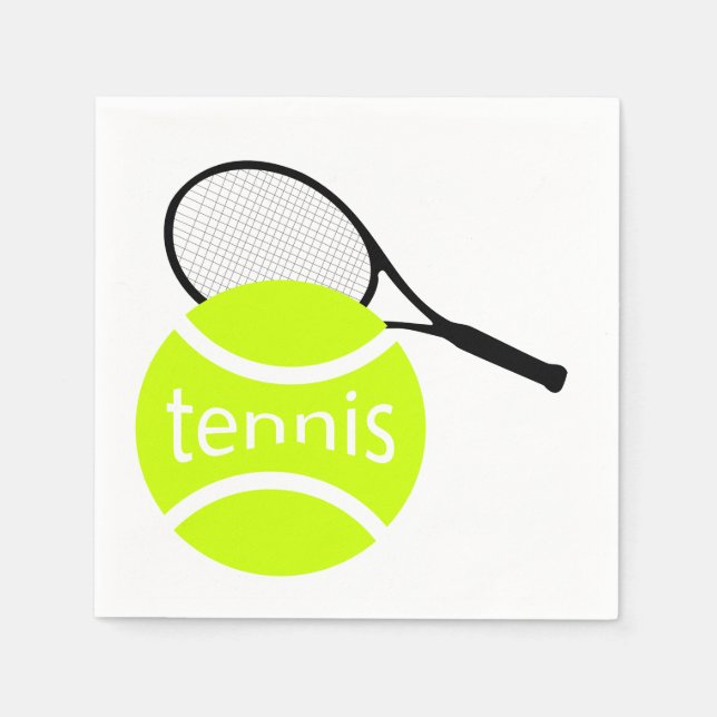 Serviette En Papier Tennis (Devant)