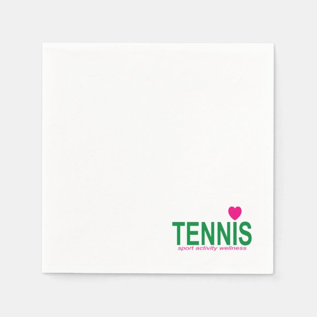 Serviette En Papier Tennis (Devant)