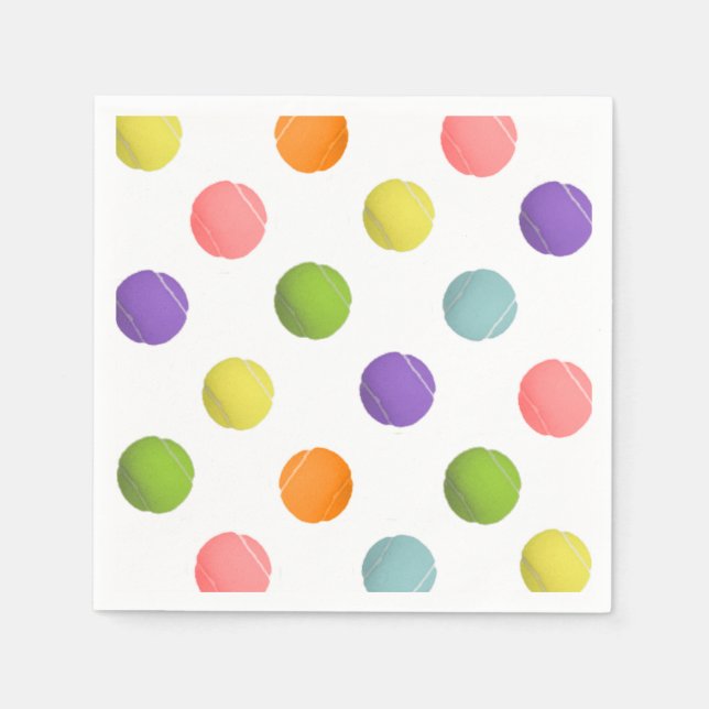 Serviette En Papier Tennis (Devant)