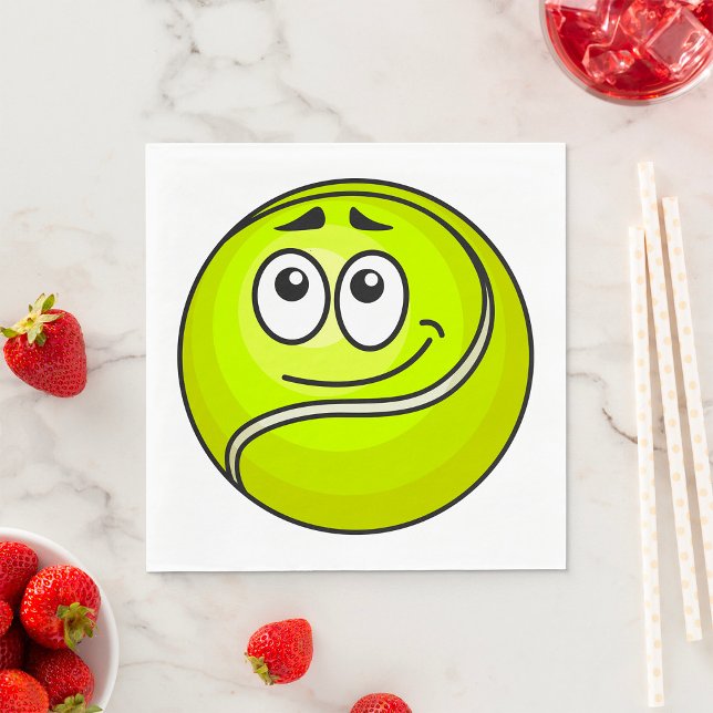 Serviette En Papier Tennis Ball Face (Créateur téléchargé)