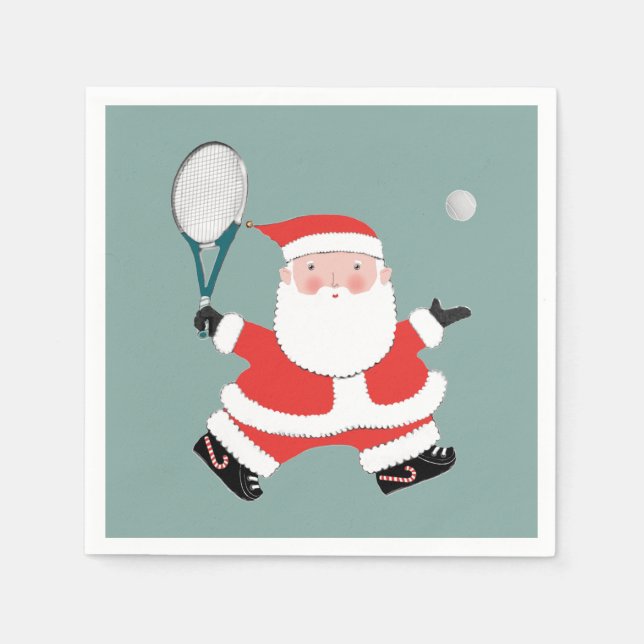 Serviette En Papier Tennis Noël (Devant)